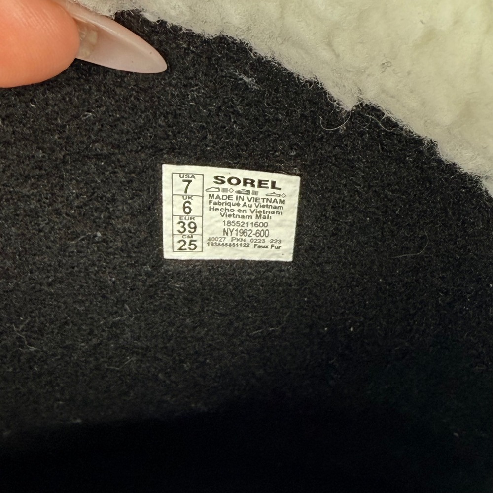 Sorel Yoot Pac Waterproof Winter Snow Boot Wmn 8.5 Youth 7 Rose Black NY1962-600 - Picture 2 of 9